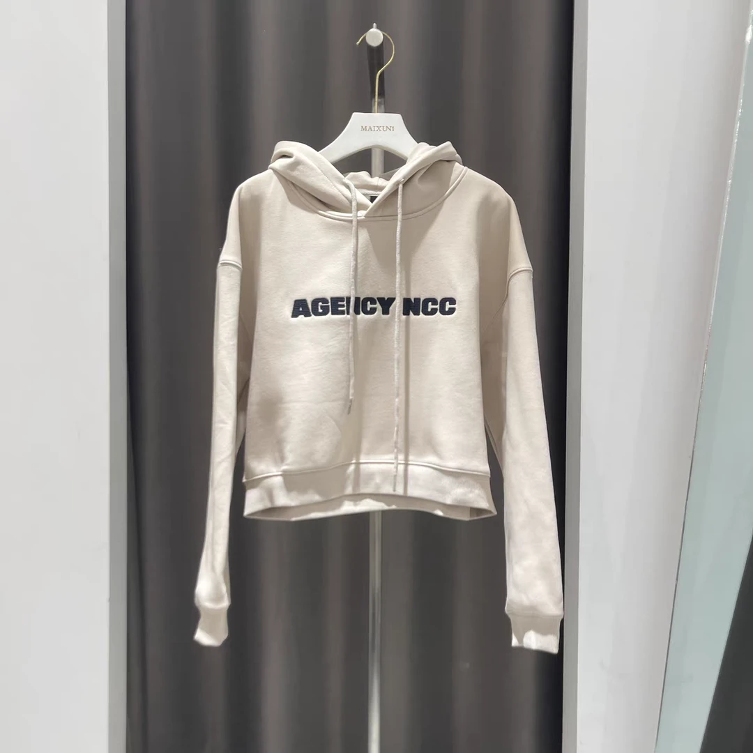 麦寻WYSLQ001新冬款小个子短款连帽套头卫衣加绒加厚