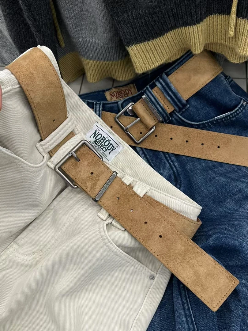 加绒阔腿牛仔裤女冬季2024年新款宽松小个子高腰显瘦百搭拖地裤子