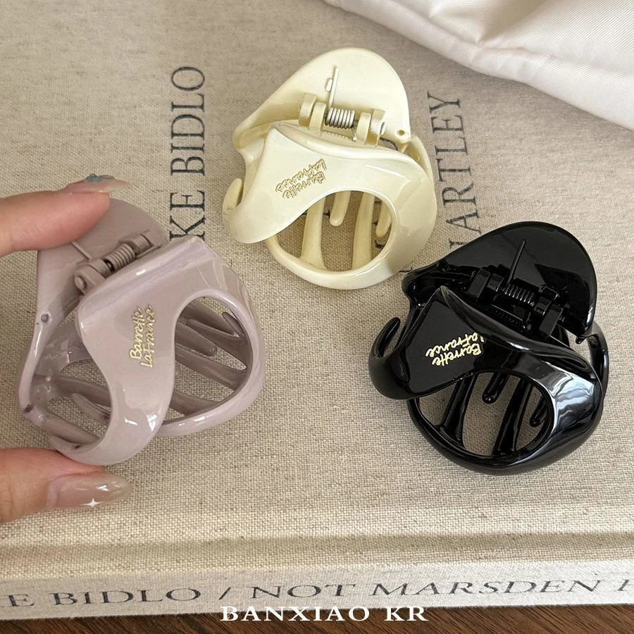 异形马尾抓夹女2024新款高级感丸子头发夹后脑勺半扎发盘发鲨鱼夹