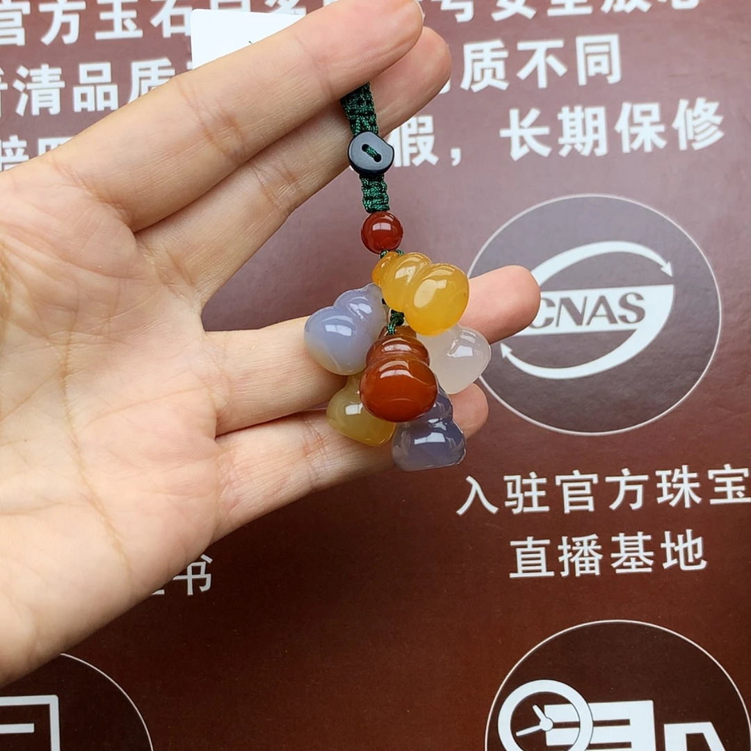 【闪购商品】玛瑙车挂未镶嵌钥匙扣