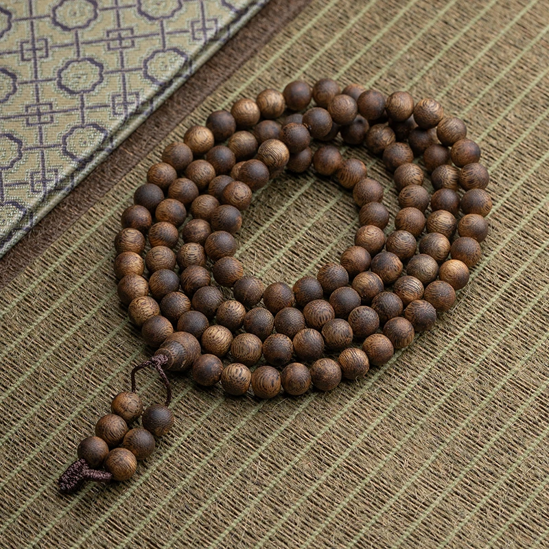 XIANYUAN/仙源莺歌绿奇楠9分结香沉香8mm108颗多圈手串