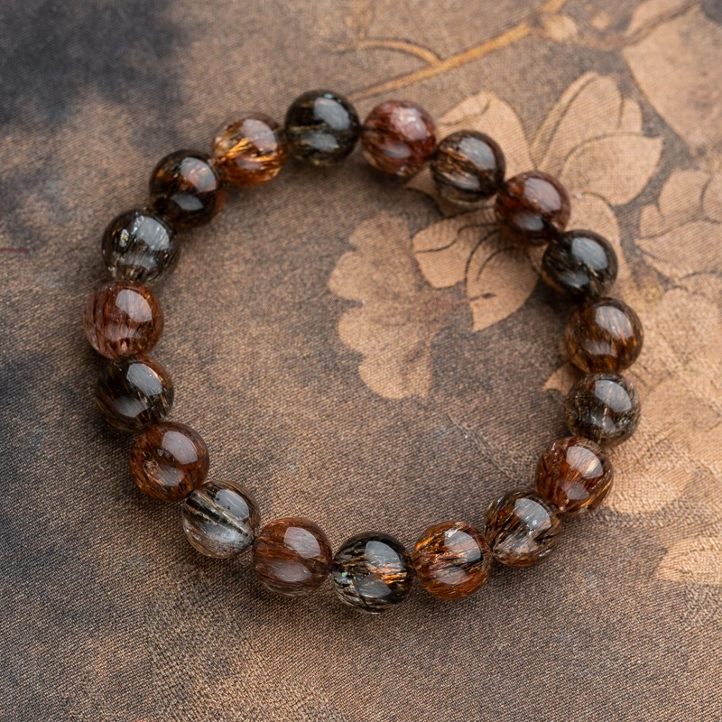 XIANYUAN/仙源水晶黑超七10mm单圈手串