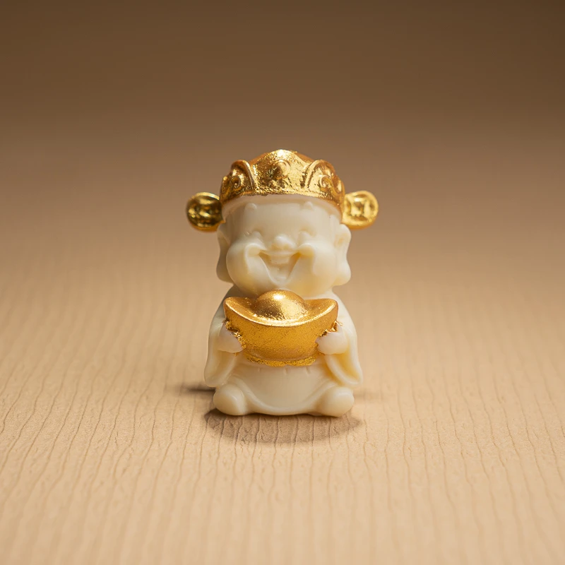 XIANYUAN/仙源菩提描金小财神摆件