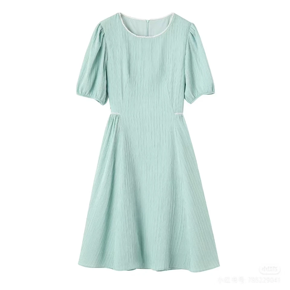 郑乐女装直播链接（以直播间实物为准）显瘦气质轻奢时尚修身泡泡袖