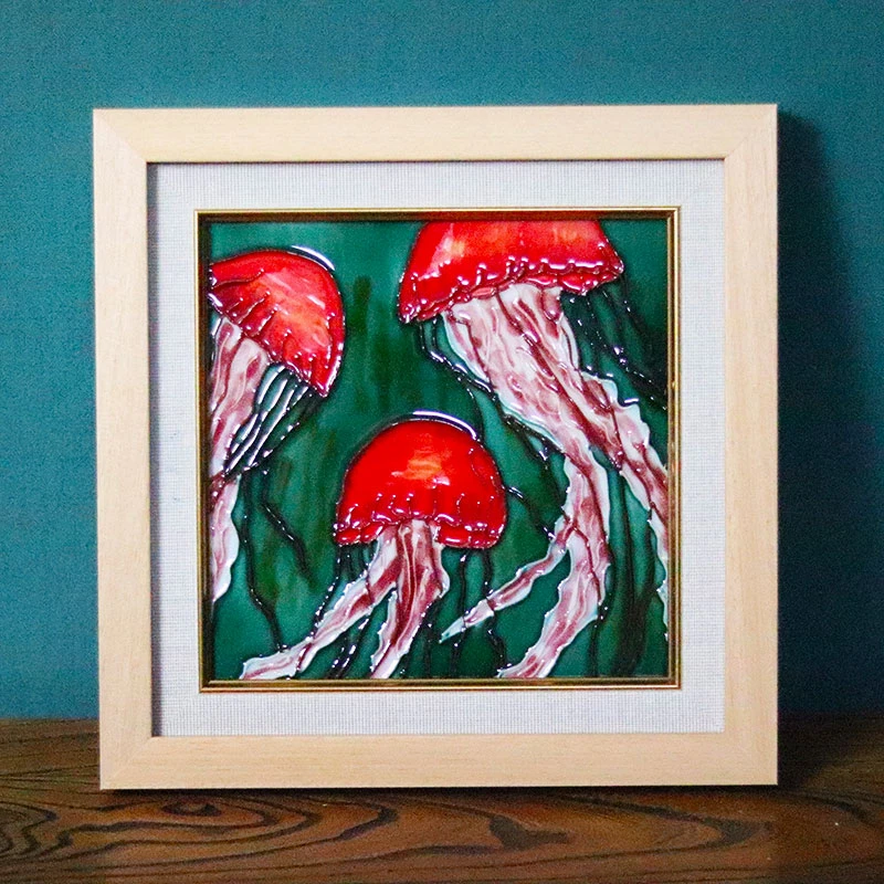 20挂画-玄关书房卧室陶瓷28cm中式装饰摆件家居