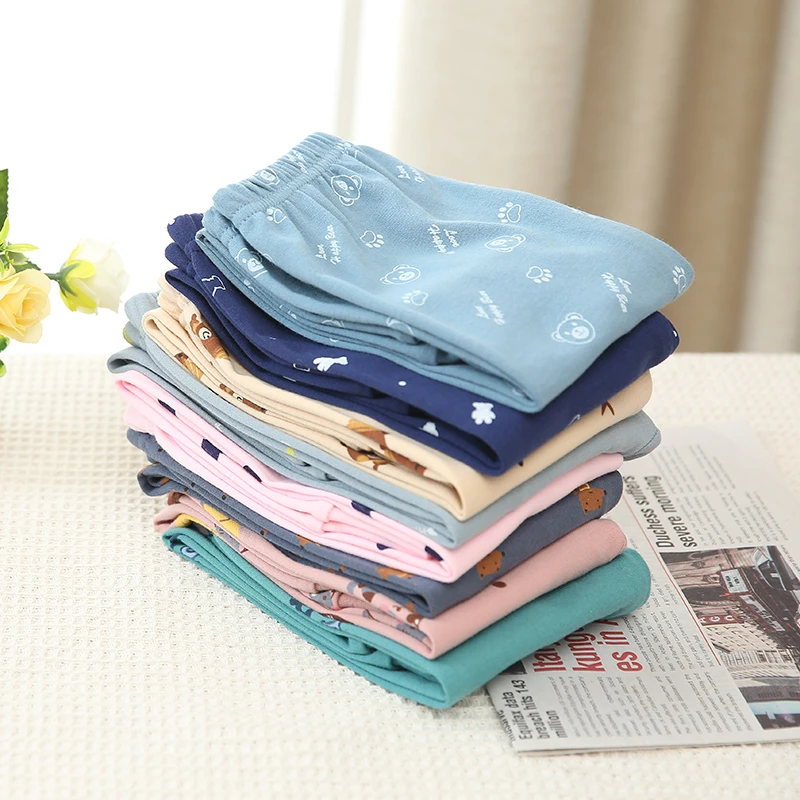 儿童纯棉秋裤单条女童内穿线裤宝宝薄款打底裤男童保暖裤秋冬睡裤