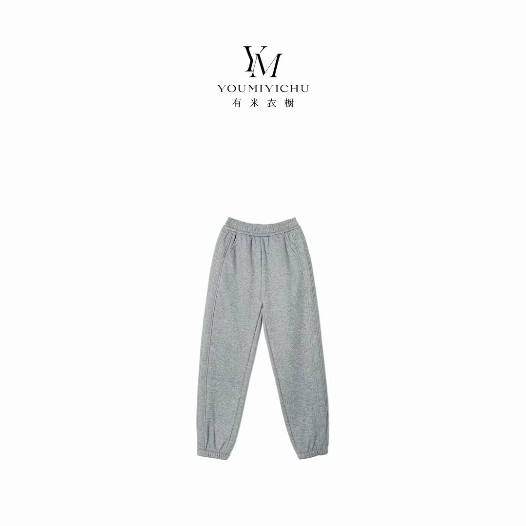 Y.M | 女友裤2.0 奥利绒休闲加绒显瘦高腰束脚卫裤823