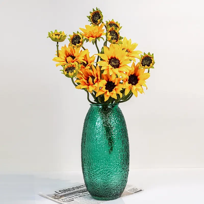 25cm水培器皿鲜花专用花瓶小菩提插花玻璃花瓶玻璃水培摆件