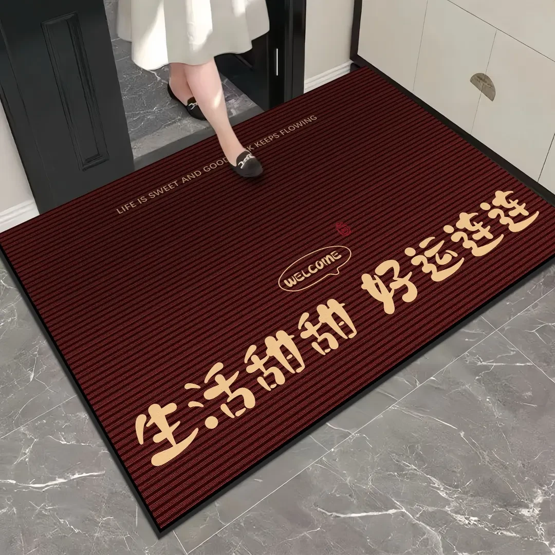 【好运连连】福入户门地垫地毯裁剪门口吸水耐脏进门口玄关垫卧室D