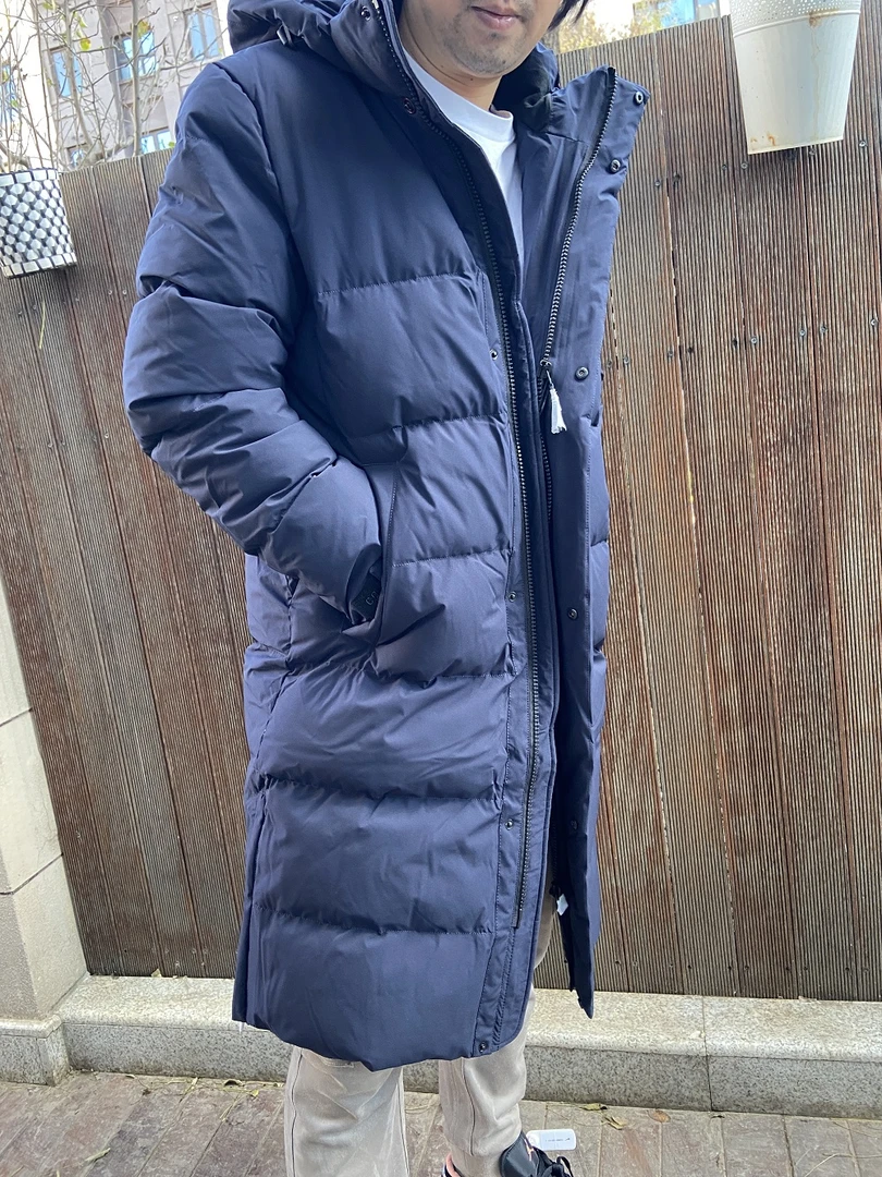 【福利不退换】出口欧洲男士长款羽绒服中长款保暖时尚休闲708款