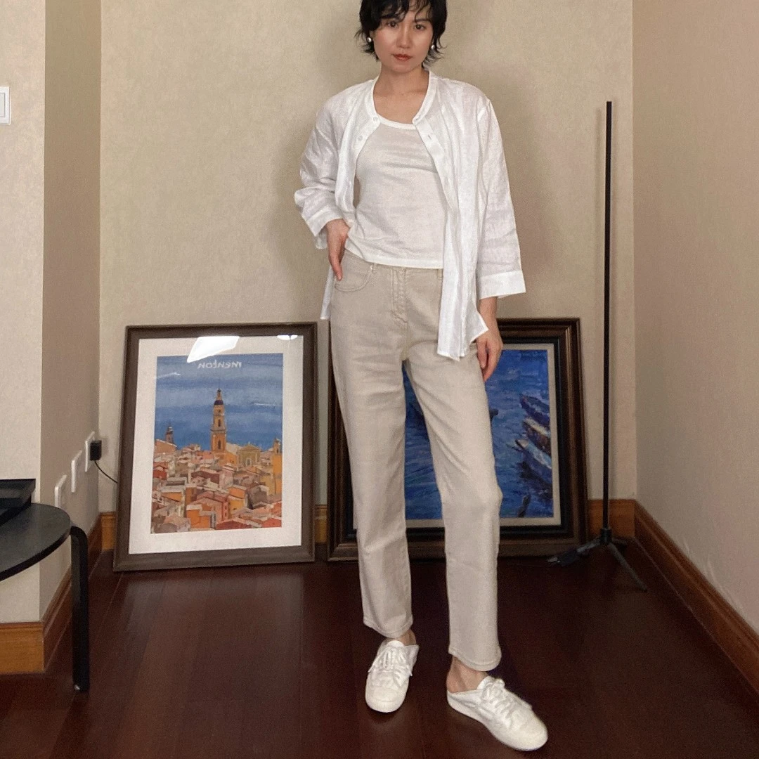 【清仓不退换】【荒漠】进口 康龙牛仔 汉麻 活性印染  直筒 9分裤