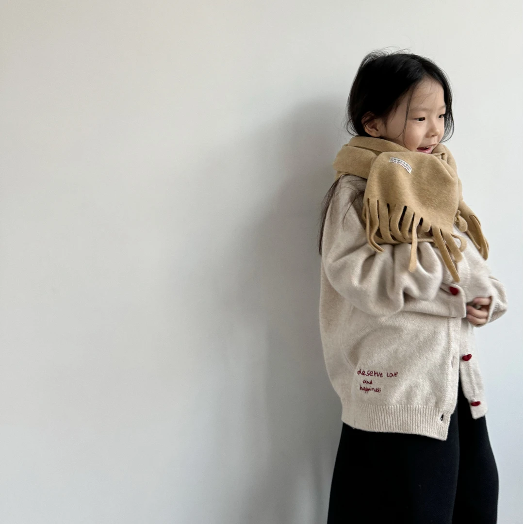 miniwhy亲子童装 | 100美利奴羊毛 圣诞小树刺绣针织开衫 24冬