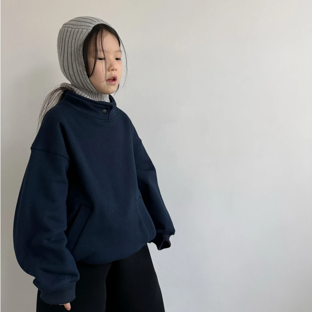 miniwhy亲子童装 | 高克重+高棉含量质感高级一粒扣加厚卫衣24冬