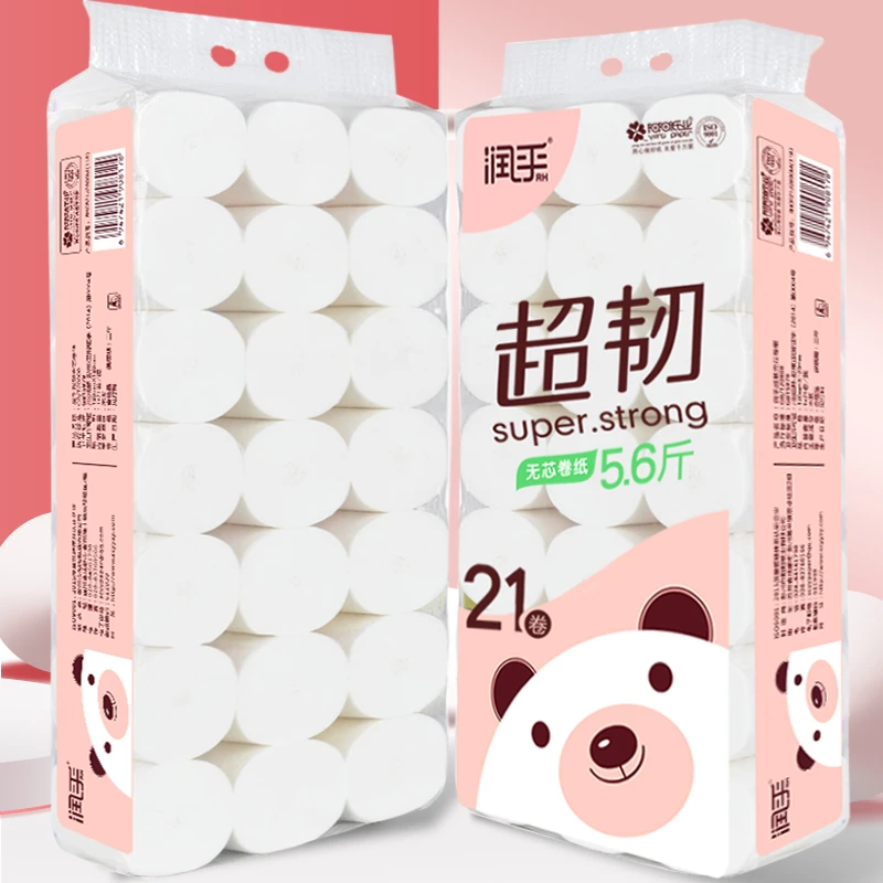 21卷加厚大粗卷卫生纸卷纸母婴家用卷筒纸厕纸巾家庭装QX