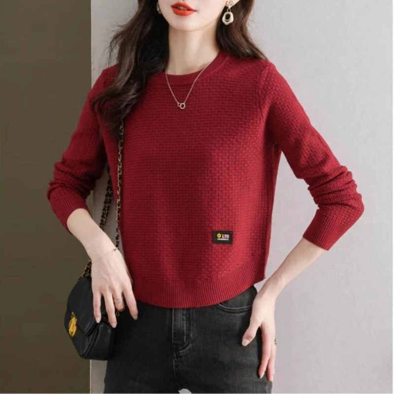 今年流行的高腰小款毛衣女短款秋冬2025新款内搭小个子针织打底衫
