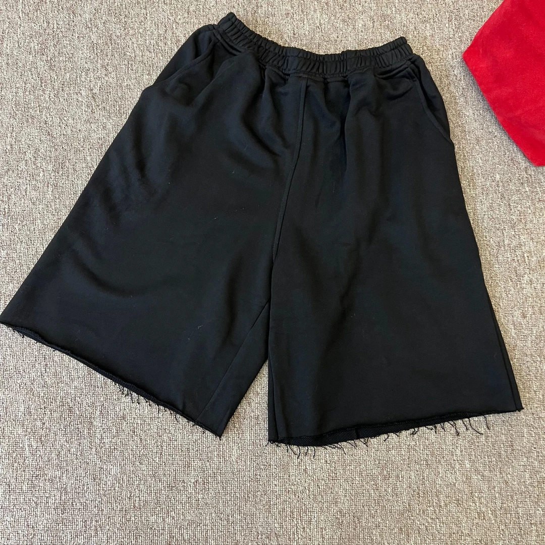 2024高品质水洗毛圈女士净版百搭休闲五分短裤