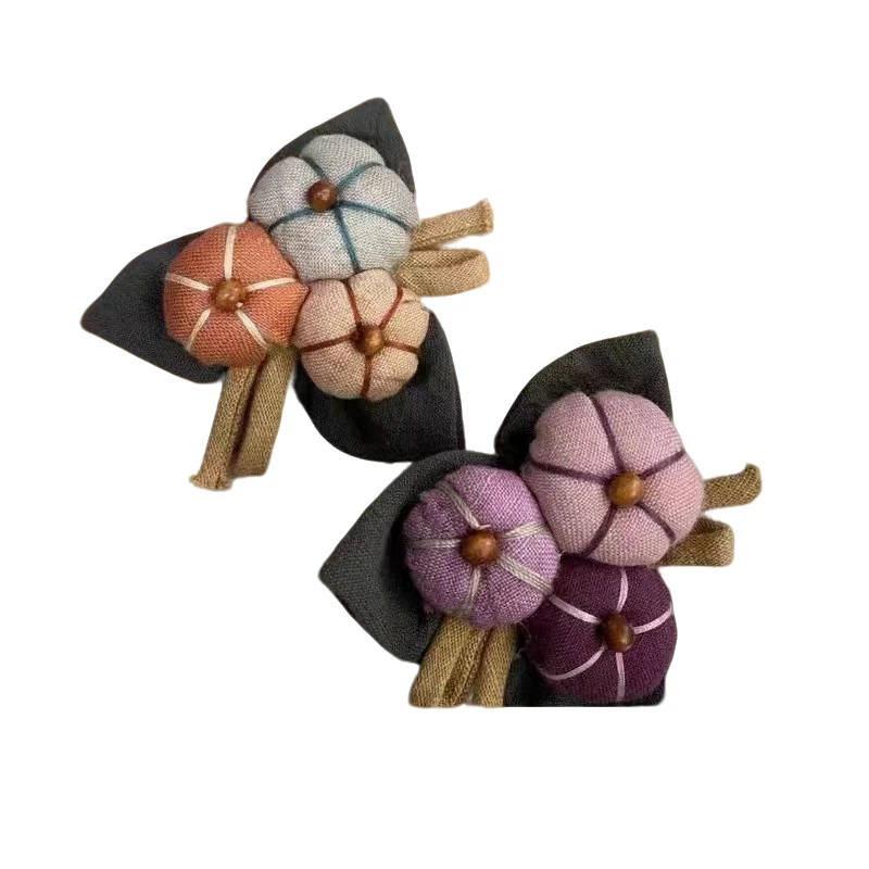 YE FAN 手工可爱棉麻布艺森甜美百搭发夹