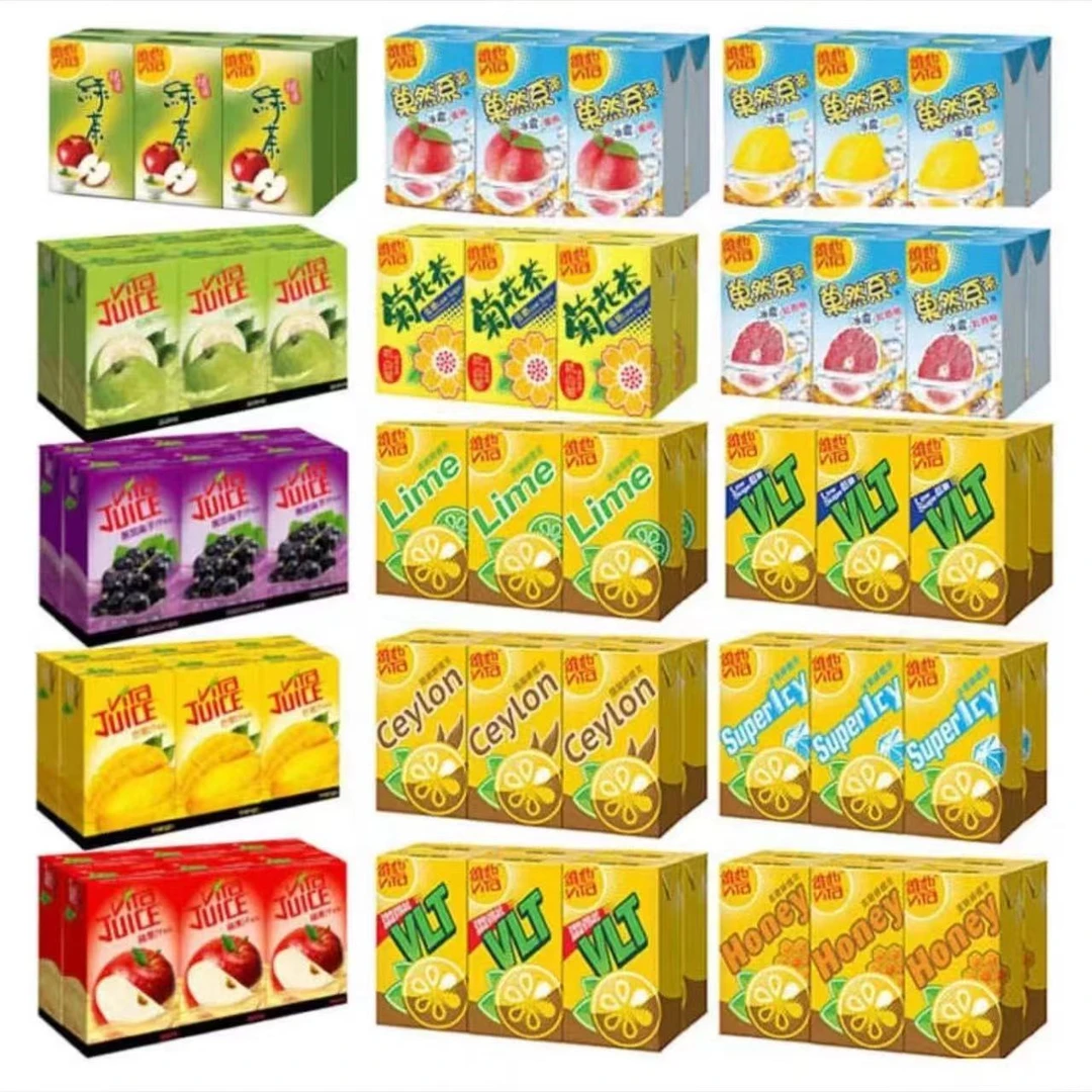 [到1月19号]港版维他蜜桃茶黑加仑苹果芒果汁香港进口饮料6盒装