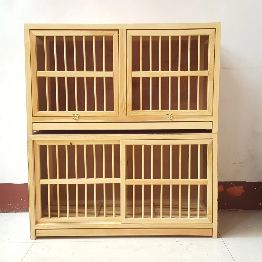 鸽子笼巢箱赛鸽笼信鸽配对笼木质家用养殖工棚鸽子用品用具包邮