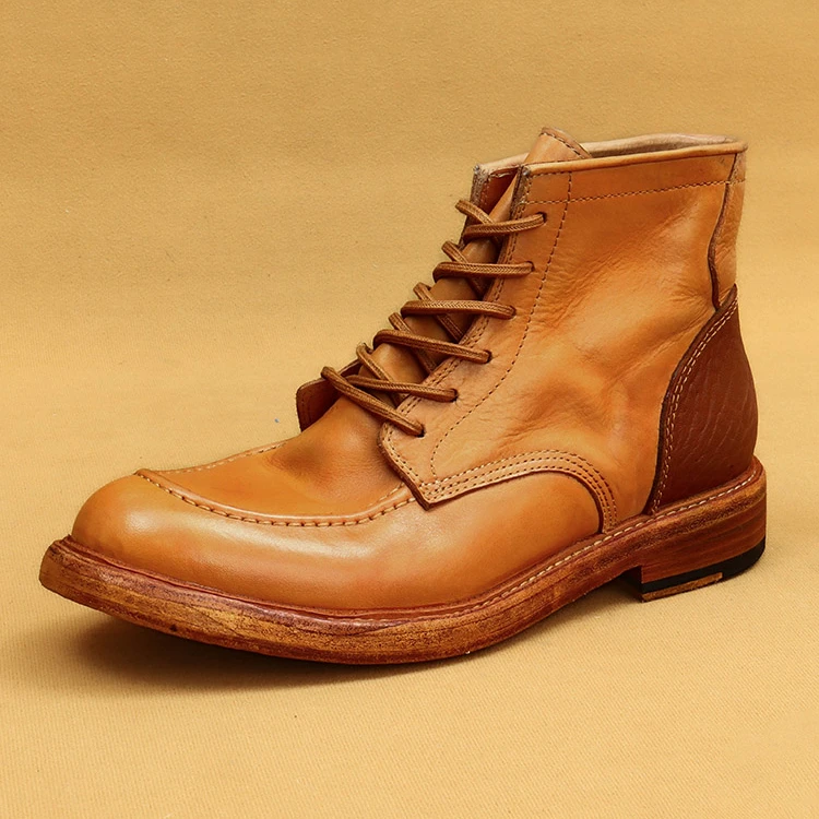 马丁靴男款真皮2024新款高帮皮鞋中帮靴子英伦高级感休闲工装靴潮