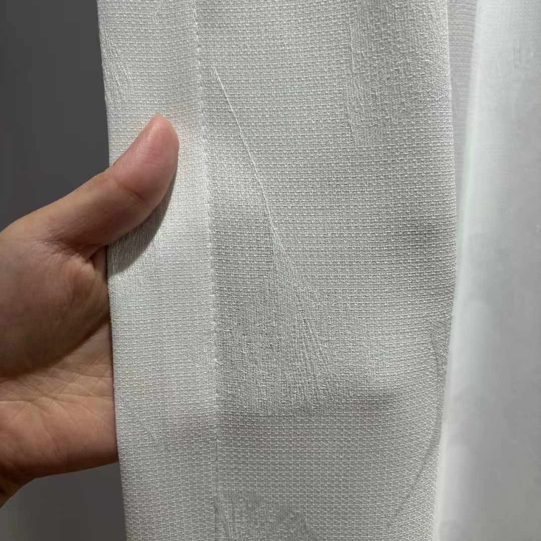 新款TN免定型提花窗纱（银杏叶）