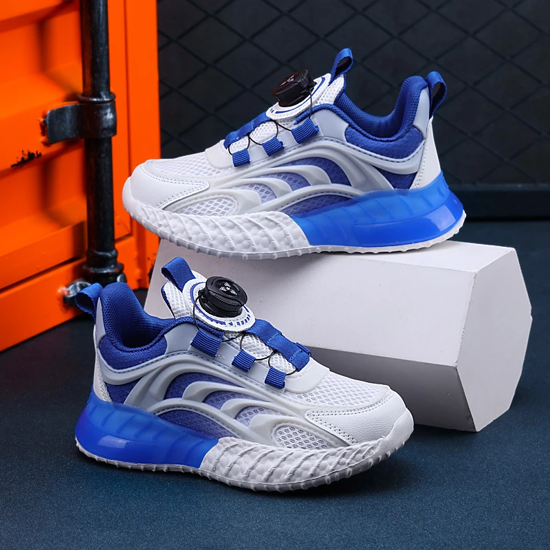 酷小呗童鞋2023夏季新款网面透气男童运动鞋镂空单网女孩子旅游鞋