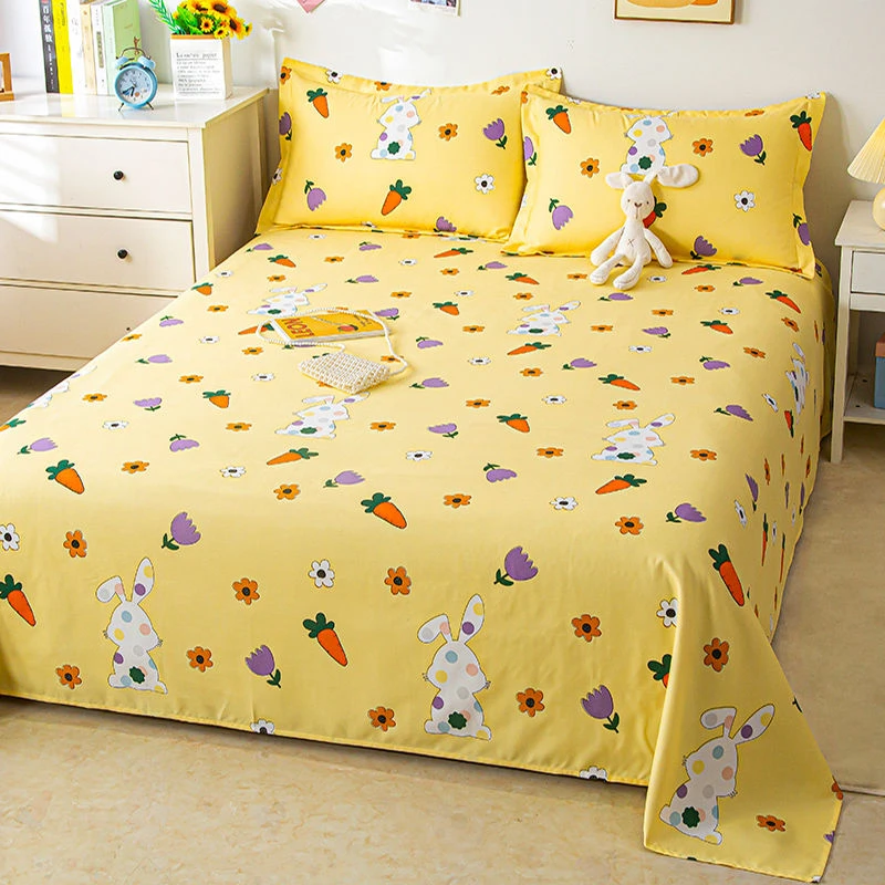 床单单件加厚斜纹磨毛双人学生单人宿舍家用被单四季通用床单