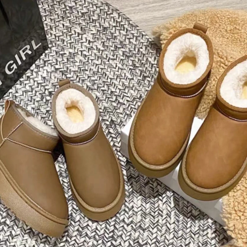 周冬雨同款加厚雪地靴女防滑棉鞋潮3388
