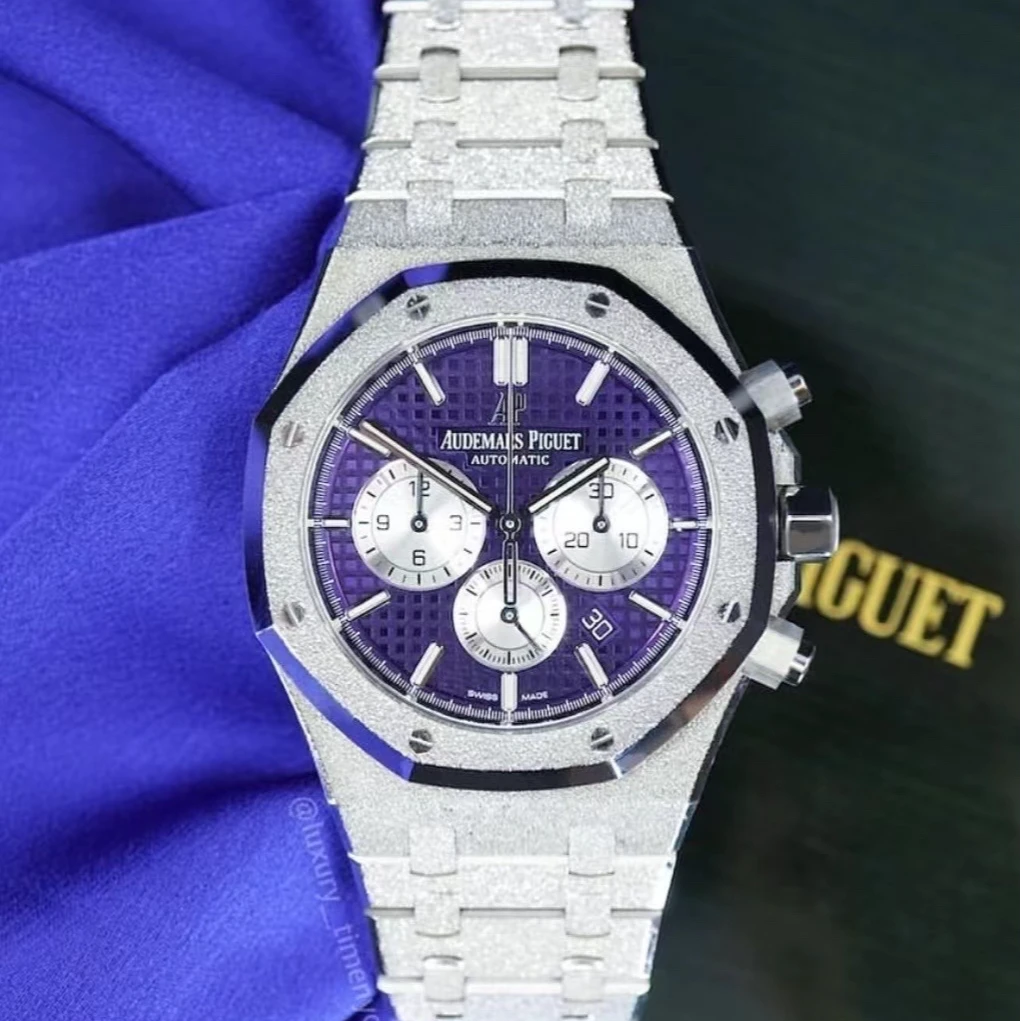 99新 AIPE/爱彼 疯狂时间俱乐部/霜金紫26331BC/21年