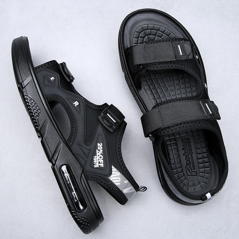 凉鞋男士夏季新款休闲运动沙滩凉鞋外穿夏天透气室外凉拖鞋潮防滑