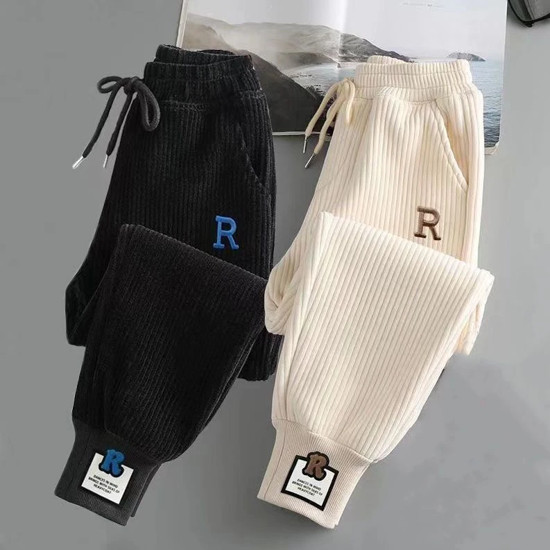 儿童束脚裤春秋季外穿女童休闲裤子中大童秋冬款洋气时尚运动裤