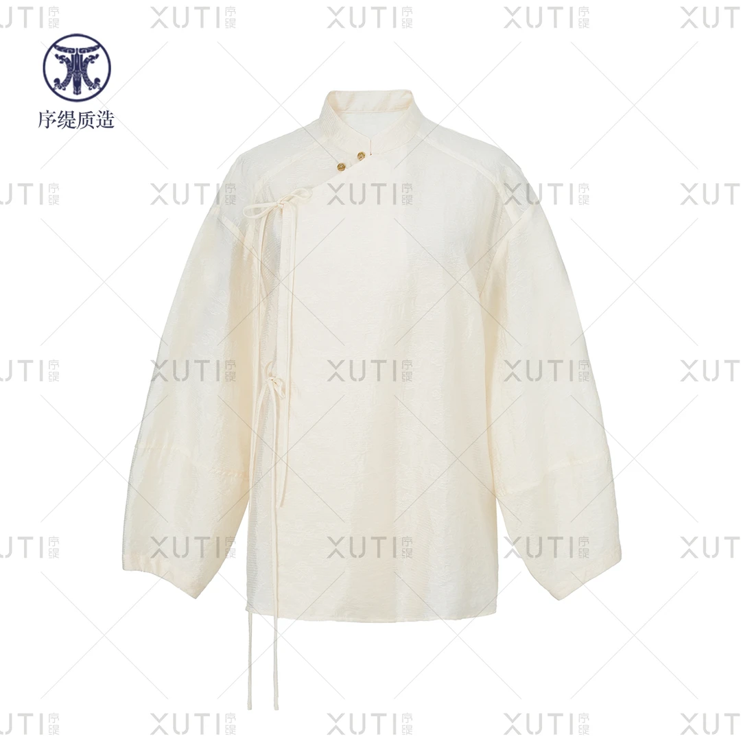 序缇秋冬新款国风新中式女装桑蚕丝上衣H11-0511