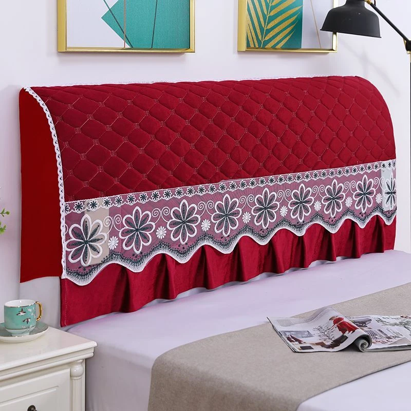 简约现代床头套罩弹力防撞全包床头罩软包皮木头床头靠背罩套通用