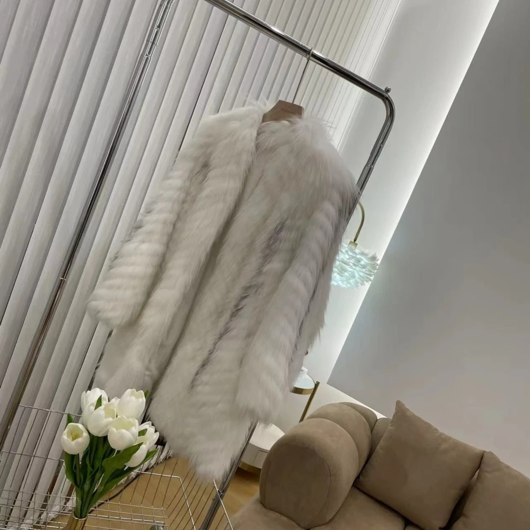 狐狸毛时尚走秀款冬季女装女士气质外套202077