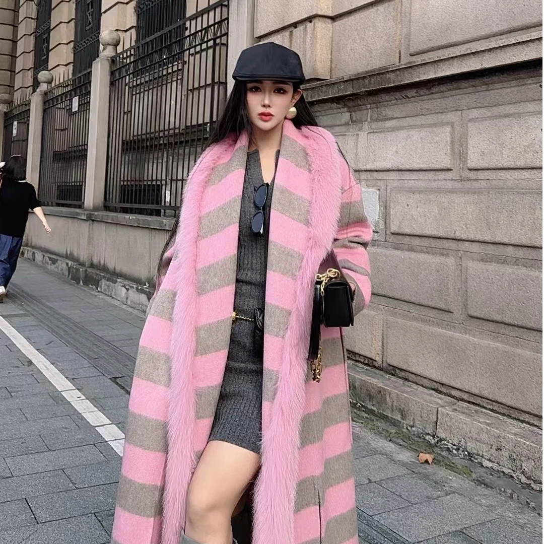 （冬日童话）原创设计款狐狸毛皮草新款大衣2077