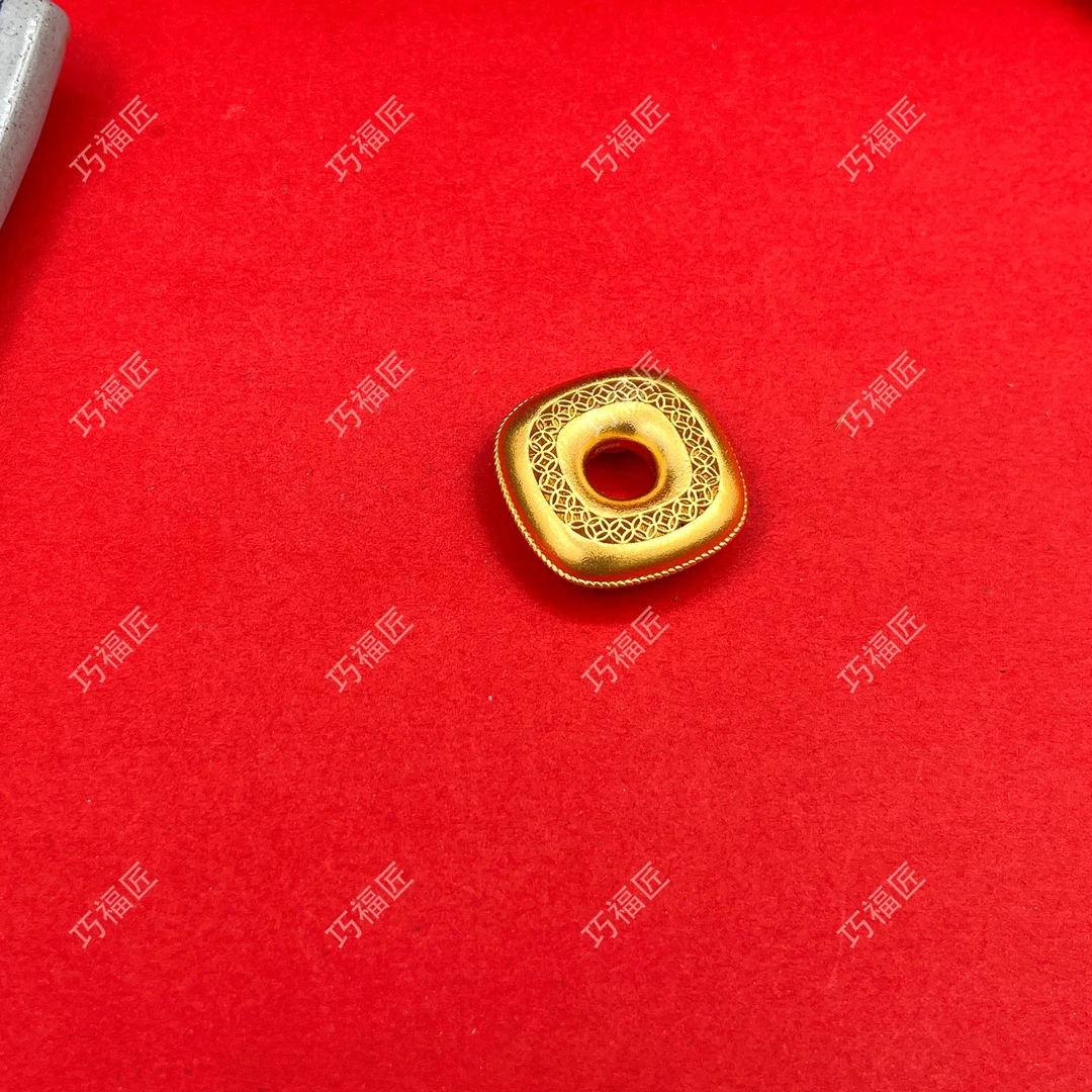 吊坠足银 金钱貔貅吊坠 简约双面挂坠传承时尚复古