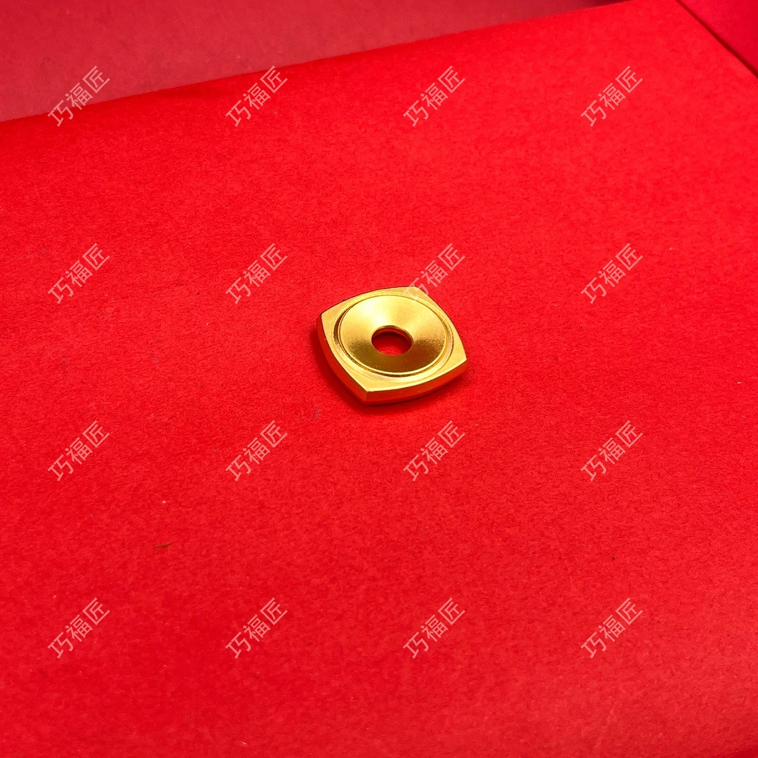 吊坠足银 四方福扣吊坠 简约 时尚 精美百搭简约不掉色