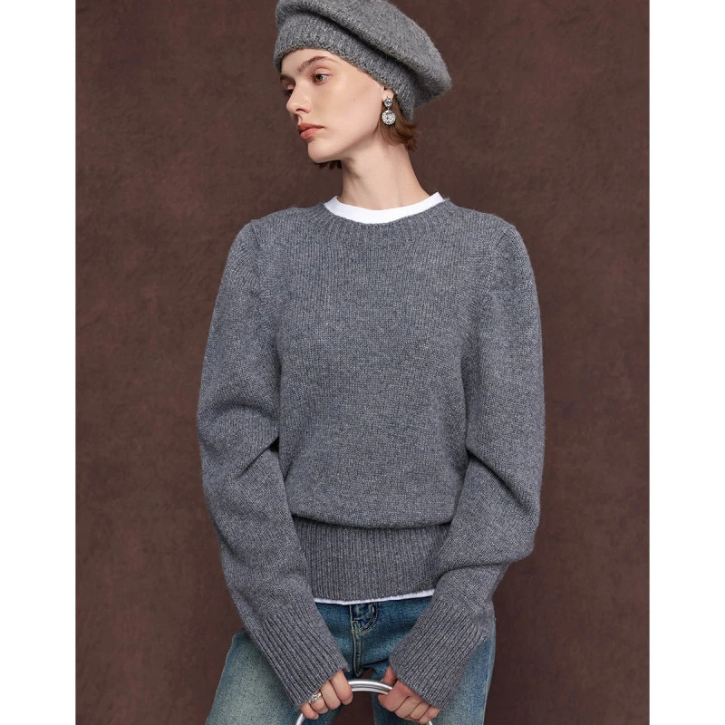 【暖秋专属】雾道 CANTO MOTTO女式圆领羊毛打底衫WD2530477D