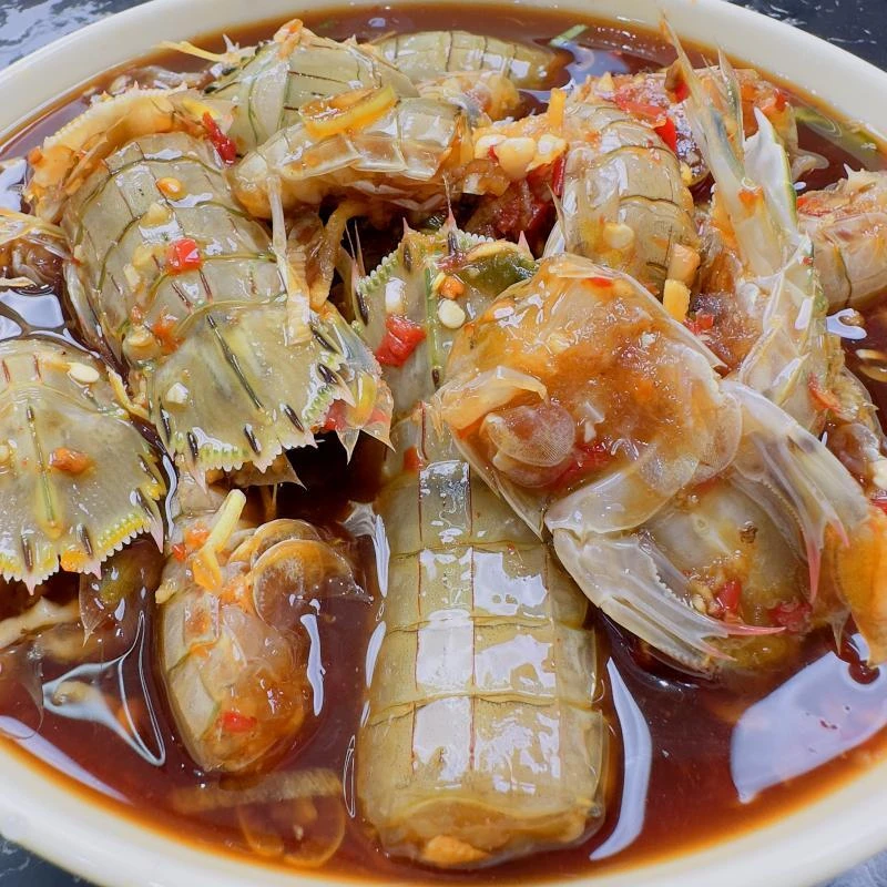 顺丰包邮 生腌秘制虾爬子生呛皮皮虾 虾爬段即食海鲜500g冷冻保存