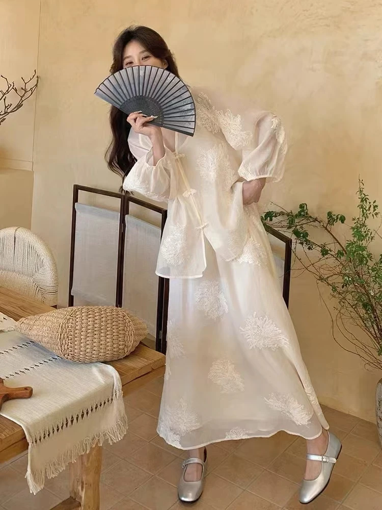 轻奢391-400撤柜上衣时尚圆领宽松套头慵懒风秋冬百搭春秋中国风