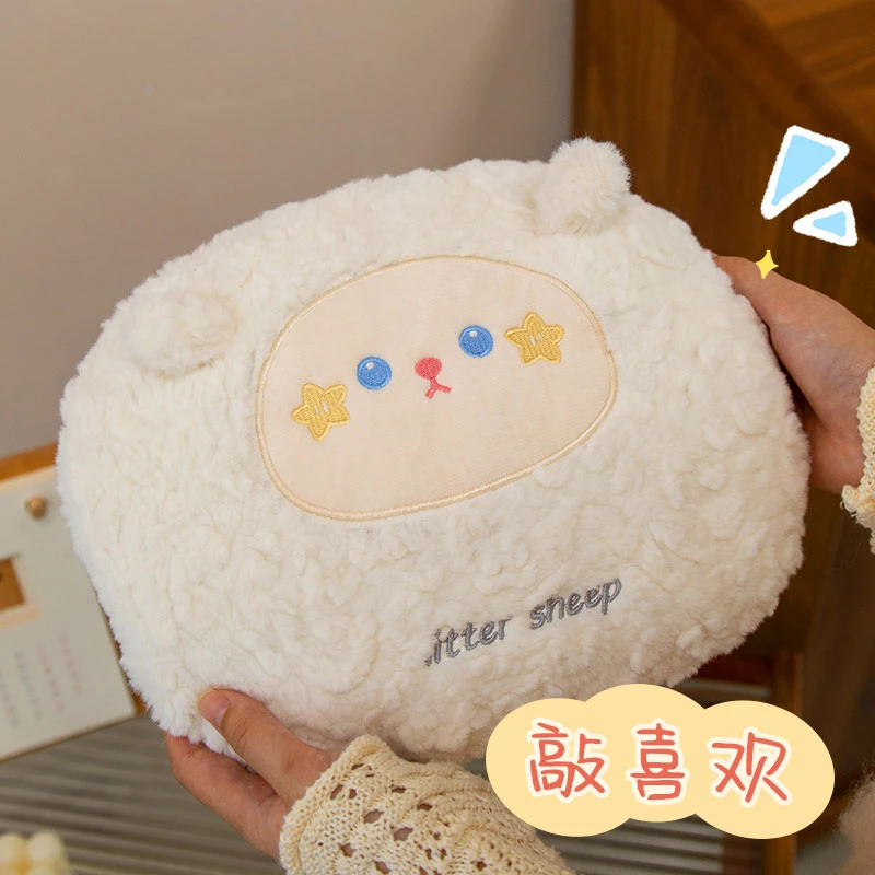 【国标防爆】咩咩羊可爱充电热水袋暖手宝可拆洗防爆暖水袋女生毛绒