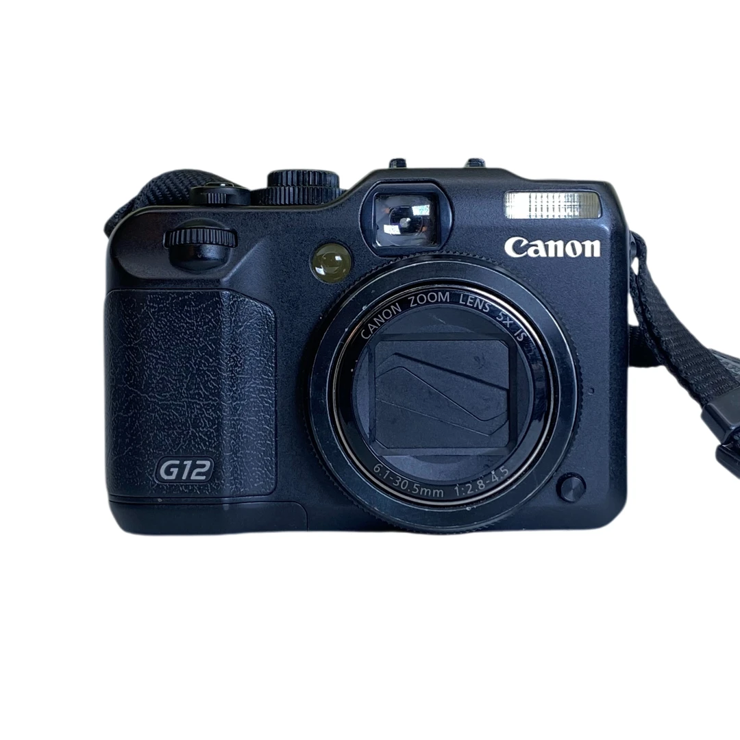 95新 Canon/佳能 G12 翻转屏自拍ccd人像出图冷白皮复古数码相机
