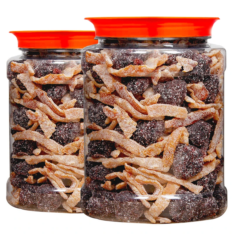 【新货】陈皮杨梅干黄金搭配香甜咸甜经典怀旧 250g袋/500g罐