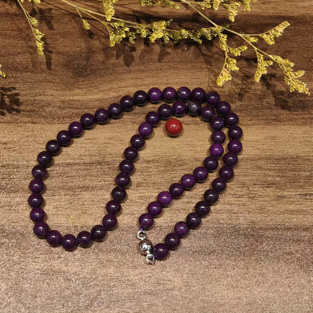 【梵&星】 丝绒紫圆珠项链  多样性发货SJL24-062