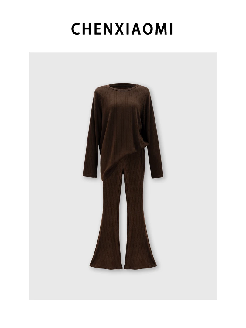 【蜜蜜家】曼特宁 欧美辣妹轻奢气质休闲Chill百搭套装 Z172