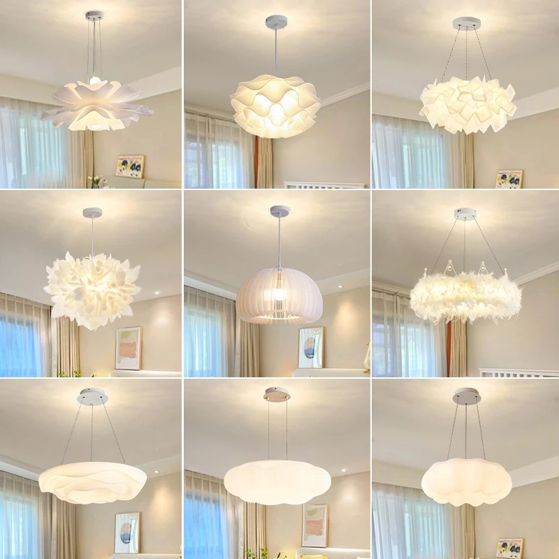 创意个性法式奶油风女孩房间大气轻奢温馨客厅餐厅卧室吊灯
