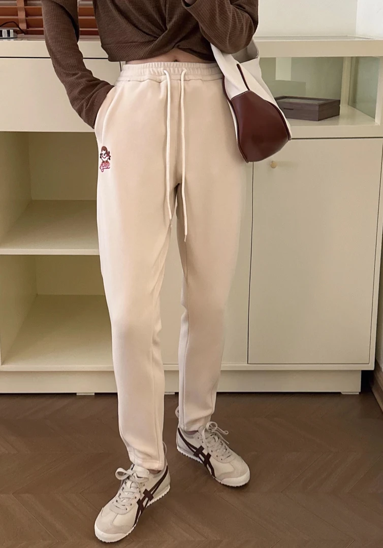 不二家防风加厚潮流显瘦抽绳直筒加绒百搭时尚H1858