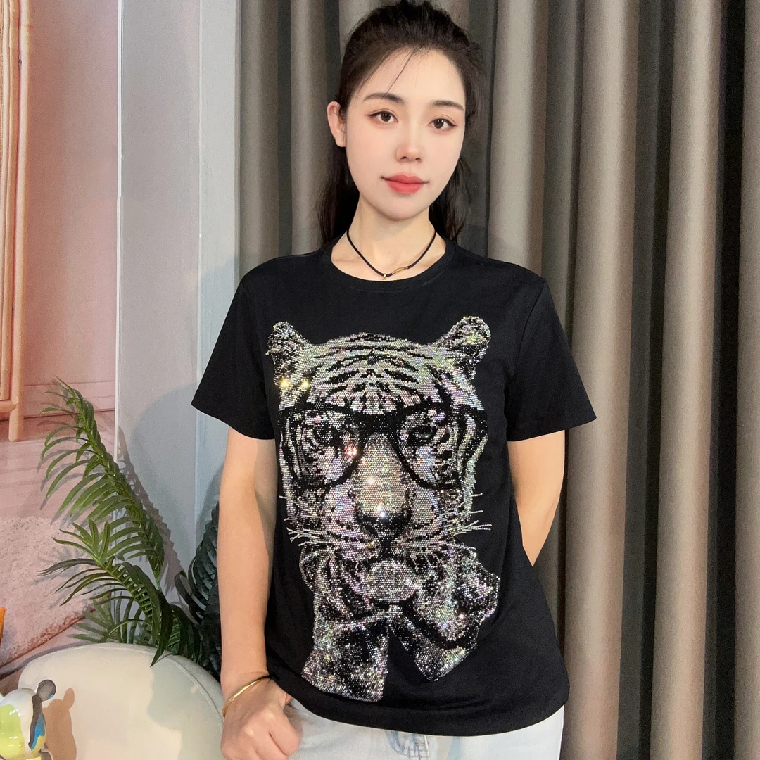 【BC严选】(370-443)欧货时尚百搭烫钻潮流秋冬女棉全棉国潮卫衣