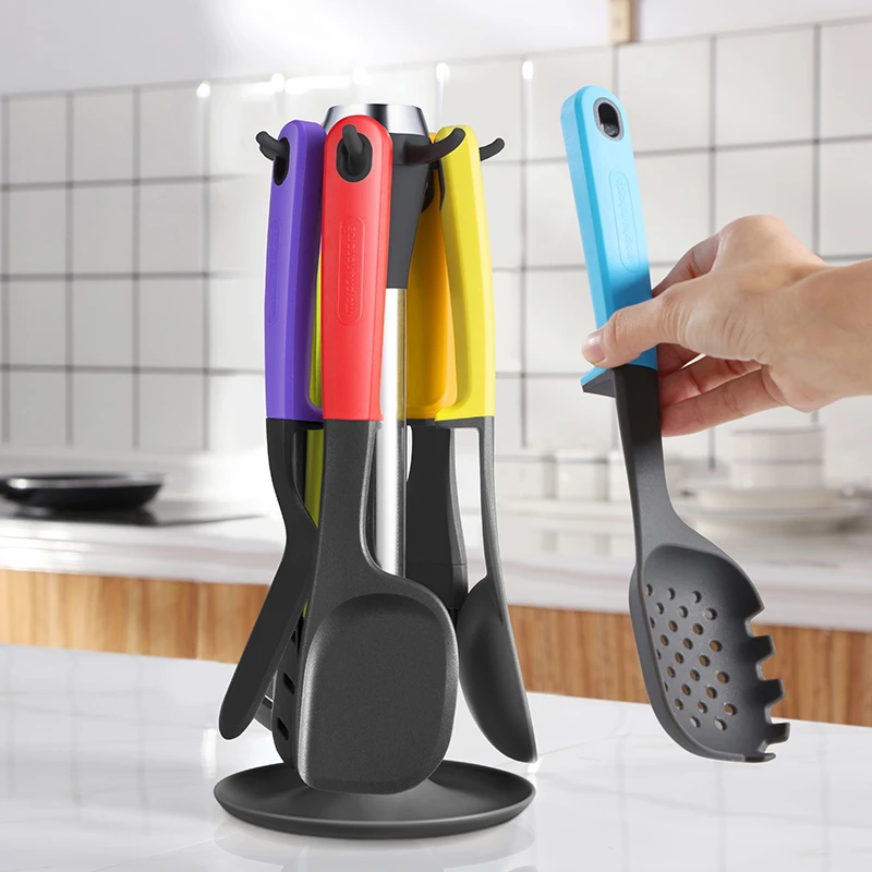 摩飞硅胶多功能厨具7件套不粘锅耐高温锅铲漏汤勺子MR1032不伤锅