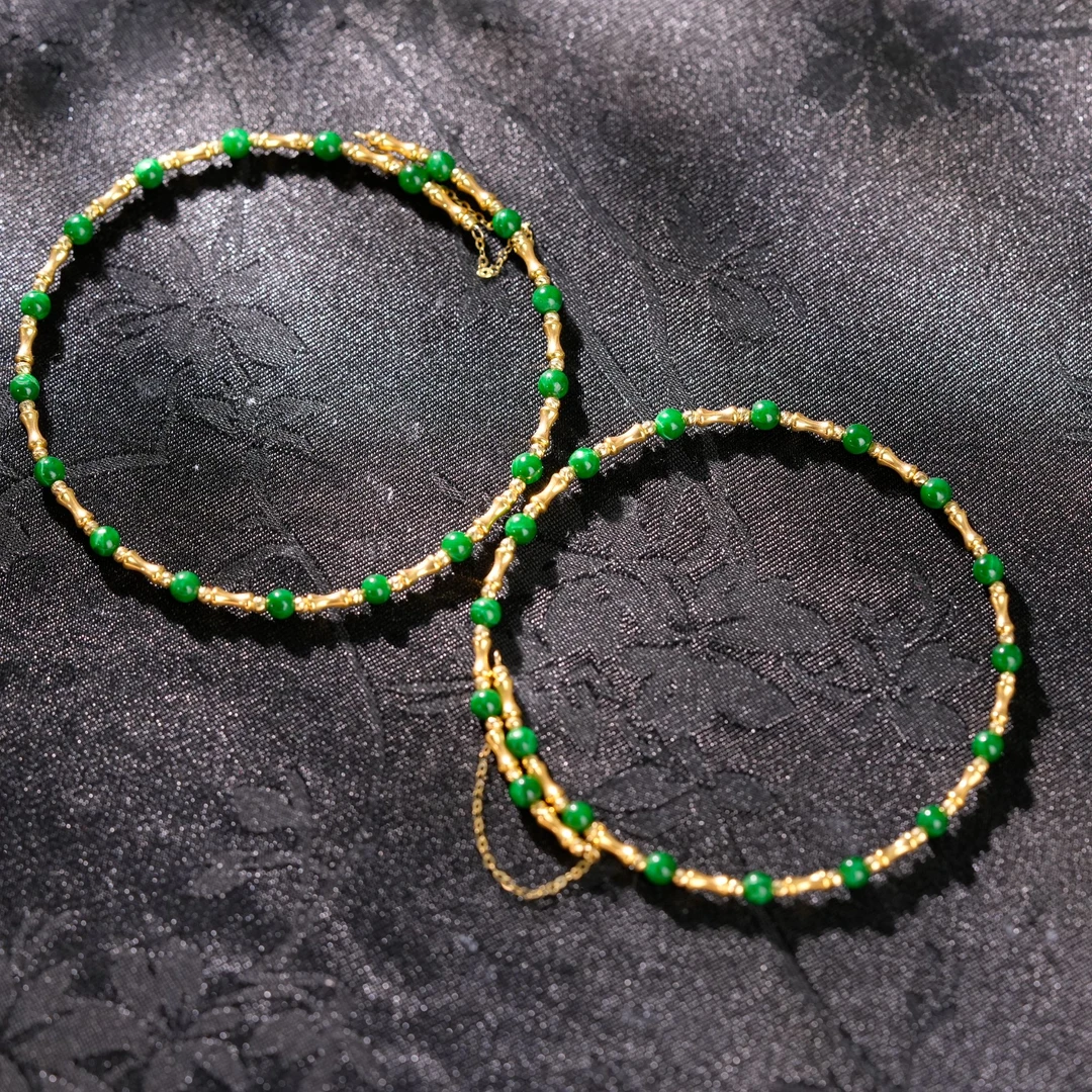 【初见珠宝】18K金翡翠手镯20-1CL117X269【多样性发一件】